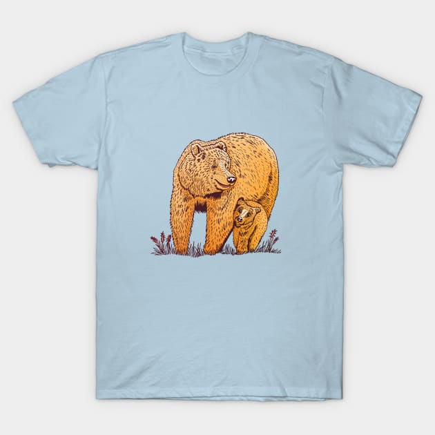 Mother Bear T-Shirt by Ornaart